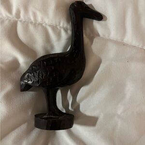 Vintage Elegant carved Wooden Bird Sculpture